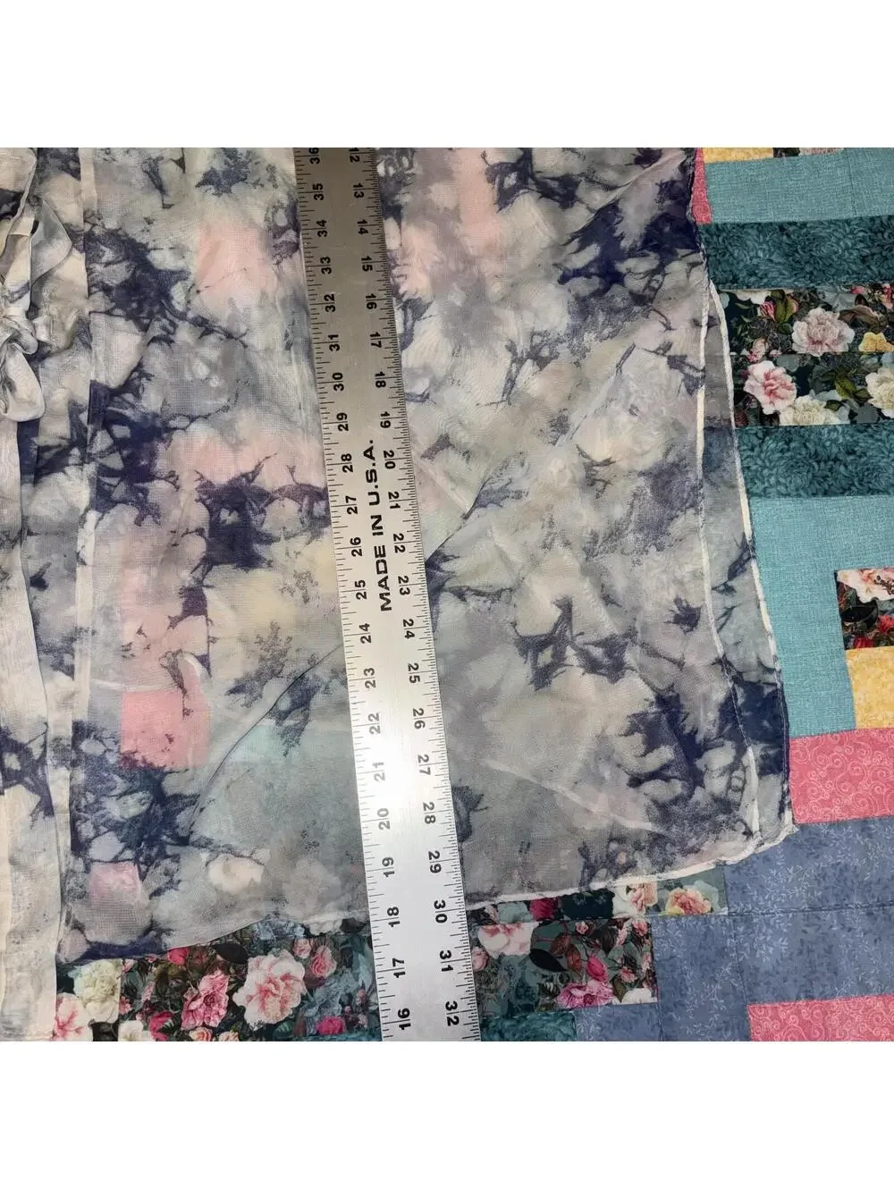 Sonoma New $50 One Size Open Front Sheer Tie-Dye Kimono Cardigan Womans - Picture 9 of 9